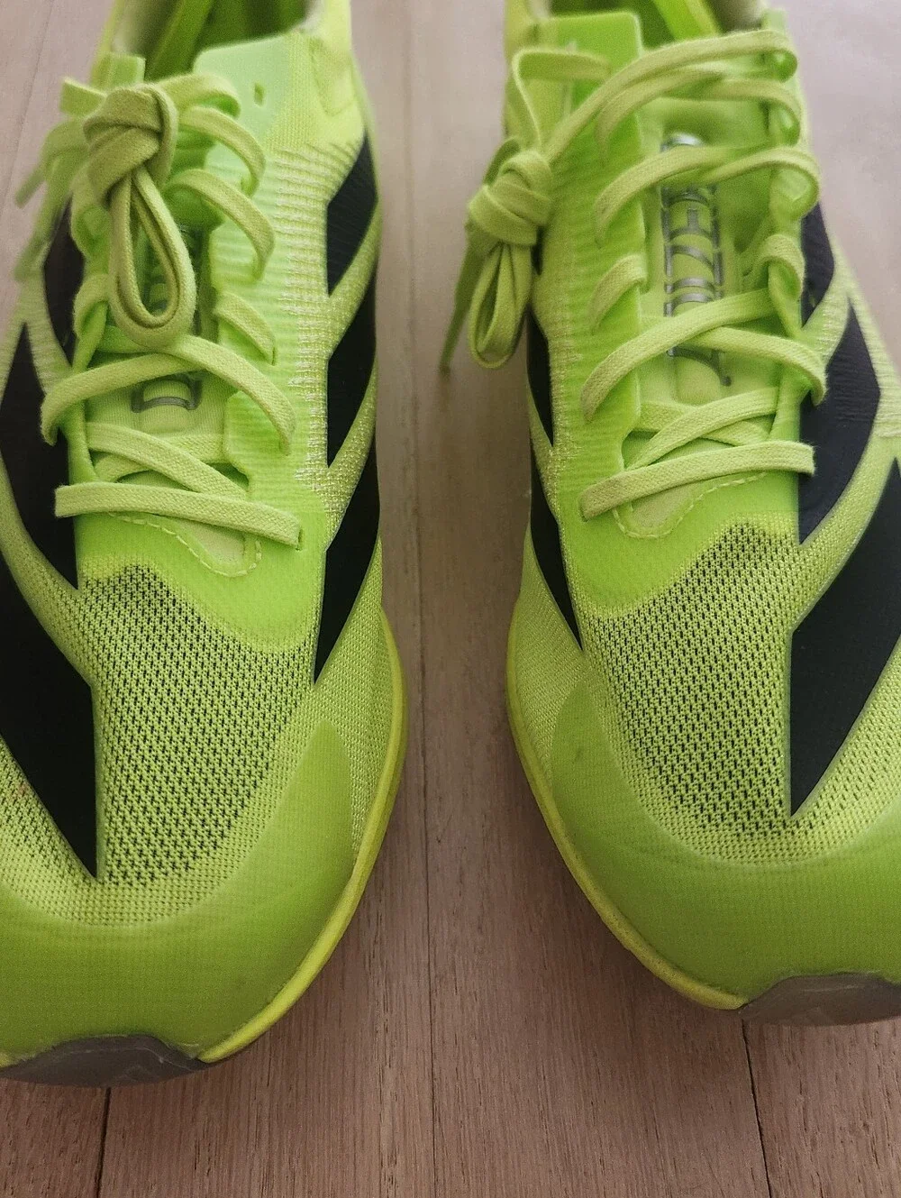 Adidas Adizero Mens Track Running Shoes Spikes Size 9.5 Lightstrike Pro Neon